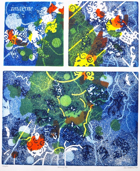 Imagine, etsning 42x50, upplaga 12 ex.