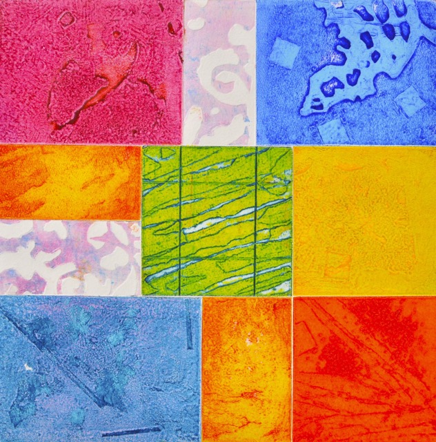 Containers, collografi 30x30, upplaga 10 ex.